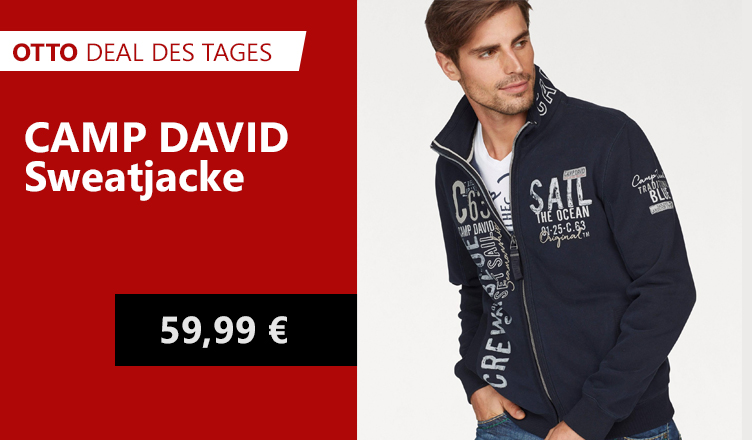 OTTO Deal des Tages CAMP DAVID Sweatjacke
